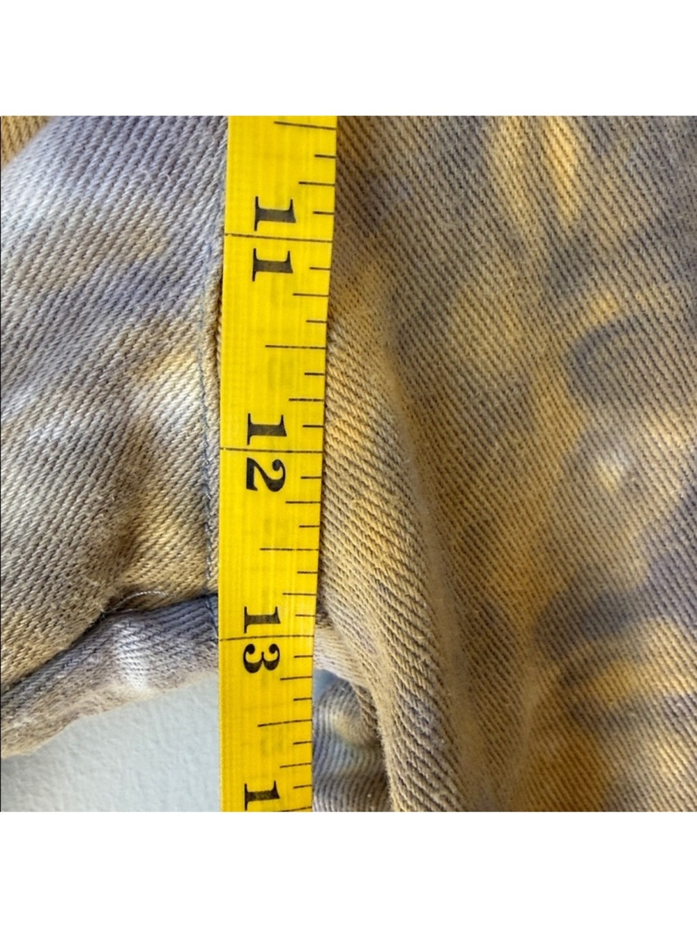 The Ragged Priest Tie-Dye Cargo Pants in Mustard & Charcoal - Picture 6 of 8